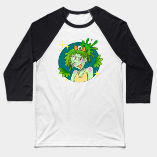 Three Eyed Slime Monster Girl Baseball T-Shirt